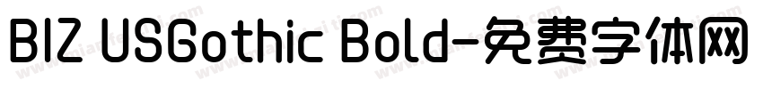 BIZ USGothic Bold字体转换